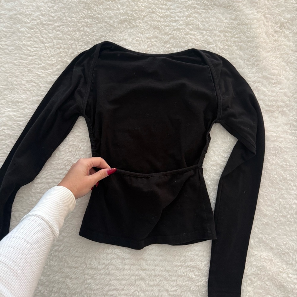 Princess Polly Black Long Sleeve Top
